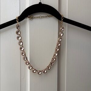 J. Crew Rose Gold Crystal Station Necklace